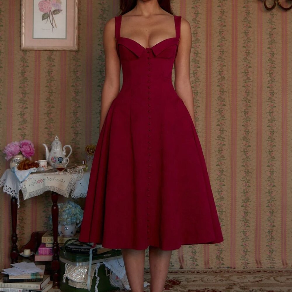 Mirror Palais Cocktails at Eight Lady Length Dress